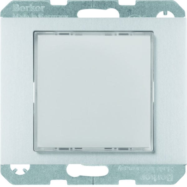 BERKER - K.5 LED-Signallicht rote/grüne Beleuchtung Aluminium matt