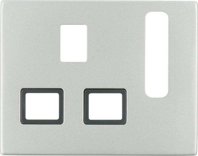 BERKER - K.5 Zentralstück für British Standard SD abschaltbar Edelstahl