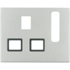 BERKER - K.5 Zentralstück für British Standard SD abschaltbar Edelstahl