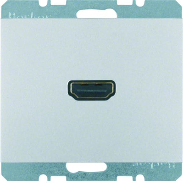 BERKER - K.5 High Definition Steckdose mit 90°-Steckanschluss, Aluminium