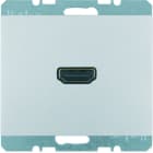 BERKER - K.5 High Definition Steckdose mit 90°-Steckanschluss, Aluminium