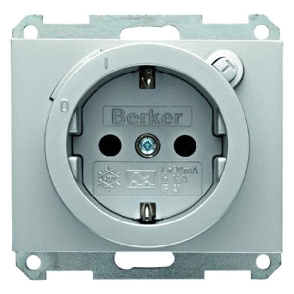 BERKER - K.5 SSD mit FI-Schutzschalter, Aluminium
