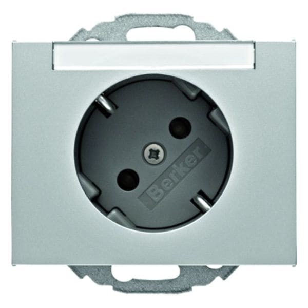 BERKER - K.5 SSD 45° mit Beschriftungsfeld Aluminium