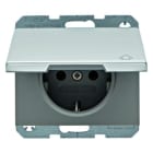 BERKER - K.5 SSD mit Klappdeckel, Aluminium