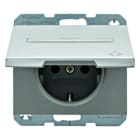 BERKER - K.5 SSD mit Klappdeckel und Beschriftungsfeld Aluminium