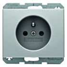BERKER - K.5 SD mit Schutzkontaktstift und erh.Berührungschutz Aluminium