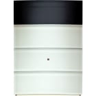 BERKER - KNX B.IQ Tastsensor 3fach mit Display Glas polarweiß
