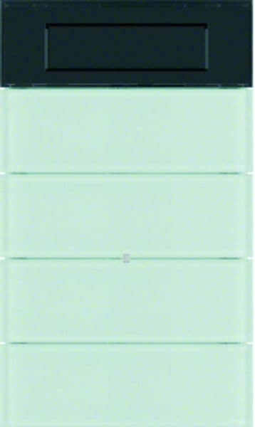 BERKER - KNX B.IQ Tastsensor 4fach mit Display Glas polarweiß
