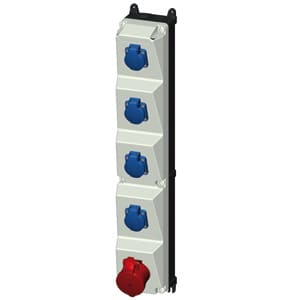MENNEKES - Steckdosen-Kombi AMAXX 5s 4xSSTD 1x16/5 IP44