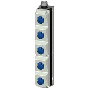 MENNEKES - Steckdosen-Kombi AMAXX 5s 5xSSTD IP44 mit Schwenkrahmen