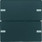 BERKER - KNX Q.x Tastsensor 2fach Komfort anthrazit/schwarz samt