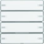 BERKER - KNX Q.x Tastsensor 4fach Komfort alu samt