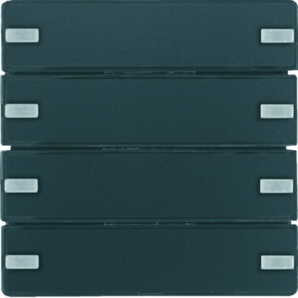 BERKER - KNX Q.x Tastsensor 4fach Komfort anthrazit/schwarz samt