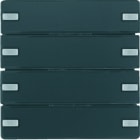 BERKER - KNX Q.x Tastsensor 4fach Komfort anthrazit/schwarz samt
