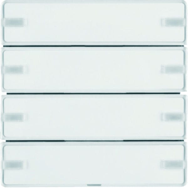BERKER - KNX Q.x Tastsensor 4fach Komfort polarweiß samt