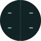 BERKER - KNX R.x Tastsensor 2fach Komfort schwarz glänzend