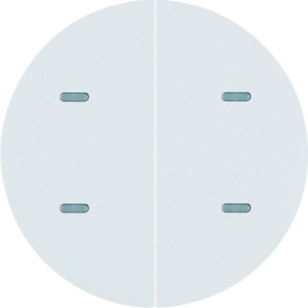 BERKER - KNX R.x Tastsensor 2fach Komfort polarweiß glänzend