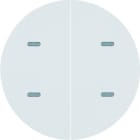 BERKER - KNX R.x Tastsensor 2fach Komfort polarweiß glänzend