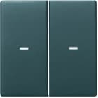 BERKER - KNX Q.x Abdeckung 2fach mit klarer Linse anthrazit samt