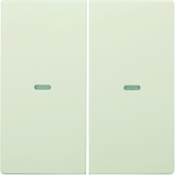 BERKER - KNX S.1 Abdeckung 2fach mit klarer Linse weiß glänzend