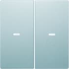 BERKER - KNX S.1/B.x Abdeckung 2fach mit klarer Linse alu matt