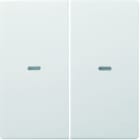 BERKER - KNX S.1/B.x Abdeckung 2fach mit klarer Linse polarweiß glänzend