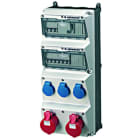 MENNEKES - Steckdosen-Kombi AMAXX 4 3xSSTD 2x16/5 IP44 + Abs.