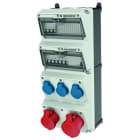 MENNEKES - Steckdosen-Kombi AMAXX 4 3xSSTD 1x16/5 1x32/5, IP44 + Abs. FI B