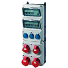 MENNEKES - Steckdosen-Kombi AMAXX 5 3xSSTD 2x16/5 2x32/5, IP44 + Abs.