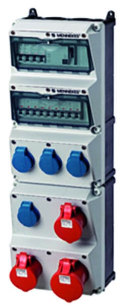 MENNEKES - Steckdosen-kombi AMAXX 5 4xSSTD 2x16/5 1x32/5 IP44 + Abs.