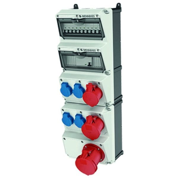 MENNEKES - Steckdosen-Kombi AMAXX 5 4xSSTD 1x16/5 1x32/5 1x63/5 IP44 + Abs.