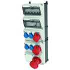 MENNEKES - Steckdosen-Kombi AMAXX 5 4xSSTD 1x16/5 1x32/5 1x63/5 IP44 + Abs.