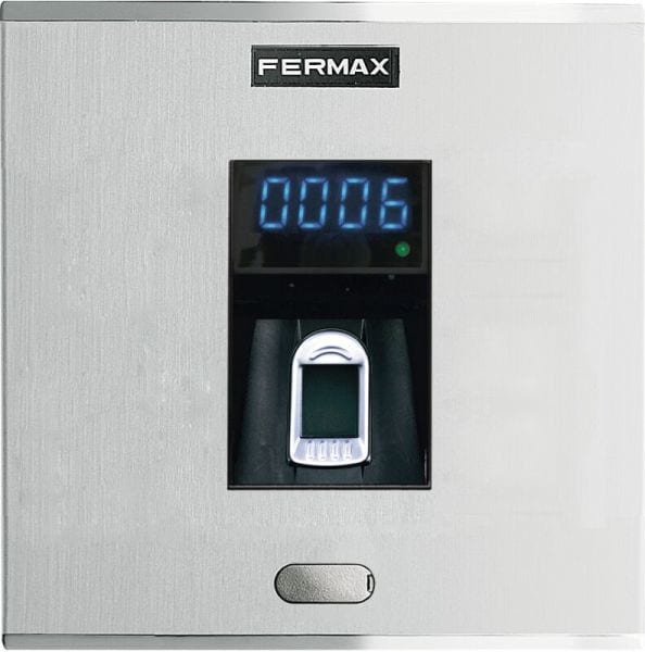FERMAX - Fingerprint Set inkl. Fernbed. Türstation UP, silber/chrom, Gr. 1