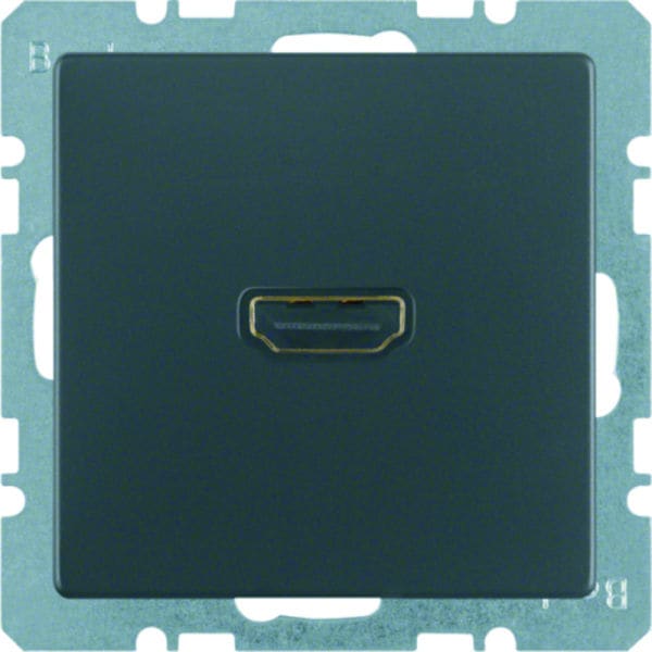 BERKER - Q.x High Definition Steckdose anthrazit samt