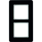 BERKER - Q.7 Rahmen 2fach Glas schwarz