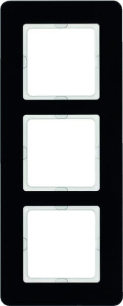 BERKER - Q.7 Rahmen 3fach Glas schwarz