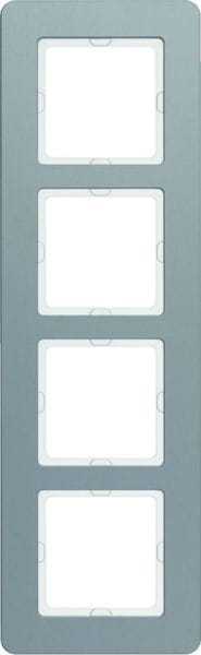 BERKER - Q.7 Rahmen 4fach Aluminium