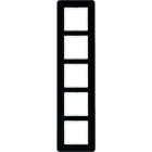 BERKER - Q.7 Rahmen 5fach Glas schwarz