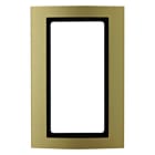 BERKER - KNX B.3 Rahmen mit großem Ausschnitt Alu gold/anthrazit matt