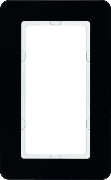 BERKER - KNX Q.7 Rahmen mit großem Ausschnitt Glas schwarz