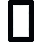 BERKER - KNX Q.7 Rahmen mit großem Ausschnitt Glas schwarz