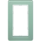 BERKER - KNX Q.7 Rahmen mit großem Ausschnitt Glas polarweiß
