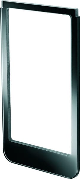 BERKER - R.1 Rahmen Elcom Video rund Glas schwarz