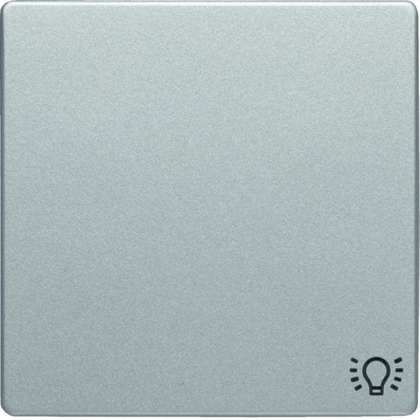 BERKER - Q.x Wippe mit Aufdruck Symbol Licht alu samt