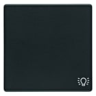 BERKER - Q.x Wippe mit Aufdruck Symbol Licht anthrazit samt