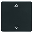 BERKER - Q.x Wippe mit Aufdruck Symbol Pfeile schwarz matt