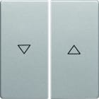 BERKER - Q.x Serienwippe mit Pfeilsymbolen alu samt