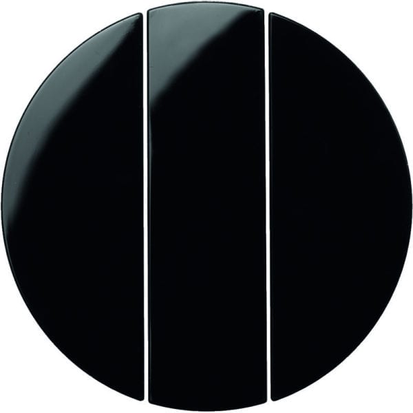 BERKER - R.x Wippe 3fach schwarz glänzend