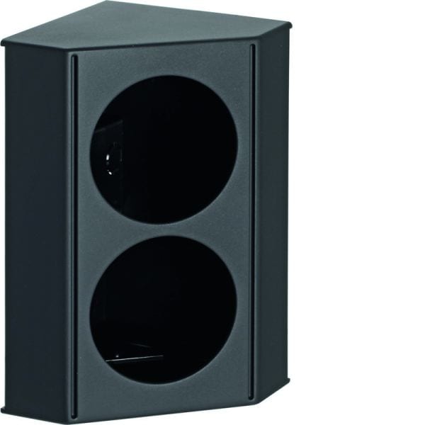 BERKER - INTEGRO TWIN-Box Leergehäuse anthrazit matt