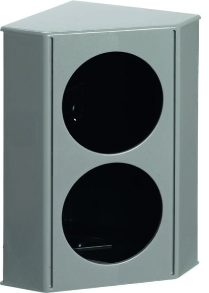 BERKER - INTEGRO TWIN-Box Leergehäuse grau glänzend
